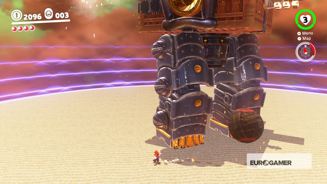 Super Mario Odyssey Showdown at Bowser's Castle and how to beat the